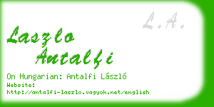 laszlo antalfi business card