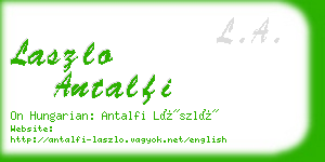 laszlo antalfi business card